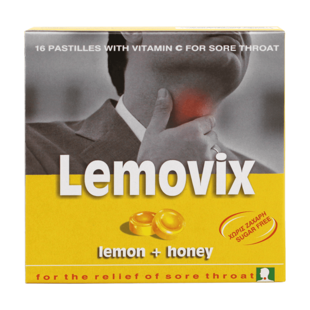 Καραμέλες Με Γεύση Λεμόνι & Μέλι, Με Βιταμίνη C Lemovix
